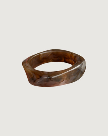 Shadow Resin Bangle – Smoke Marble - STUDIO JO STORE